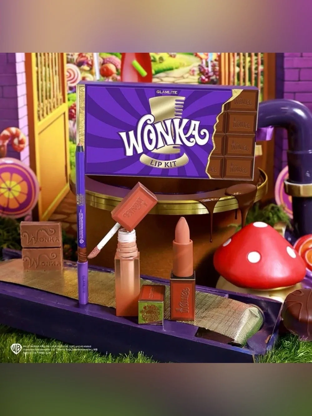 Wonka X Glamlite Lip Kit Plus NEW LIP LINER - BNIB!! Fast Shipping!!